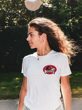 Load image into Gallery viewer, Arkansas Razorbacks Chest Logo Unisex White T Shirt