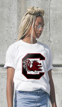 Load image into Gallery viewer, South Carolina Gamecocks - White Unisex T Shirt Multiple Size