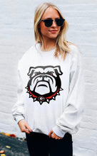 Load image into Gallery viewer, Georgia Bulldogs - White Crew Neck Sweatshirt