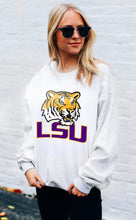 Load image into Gallery viewer, LSU Tiger - White Crew Neck Sweatshirt