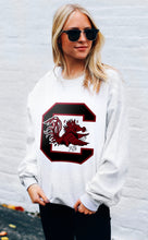 Load image into Gallery viewer, South Carolina Gamecocks - White Crew Neck Sweatshirt