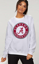 Load image into Gallery viewer, Alabama Crimson Tide - White Crew Neck Sweatshirt