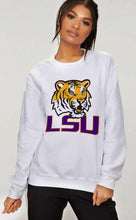 Load image into Gallery viewer, LSU Tiger - White Crew Neck Sweatshirt