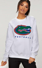 Load image into Gallery viewer, Florida Gators Football - White Crew Neck Sweatshirt