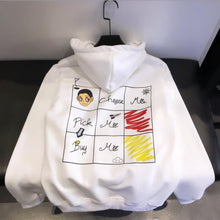 Load image into Gallery viewer, Choose me, Pick me, Buy me Black &amp; White color Unisex Pullover Hoodie by Reephie